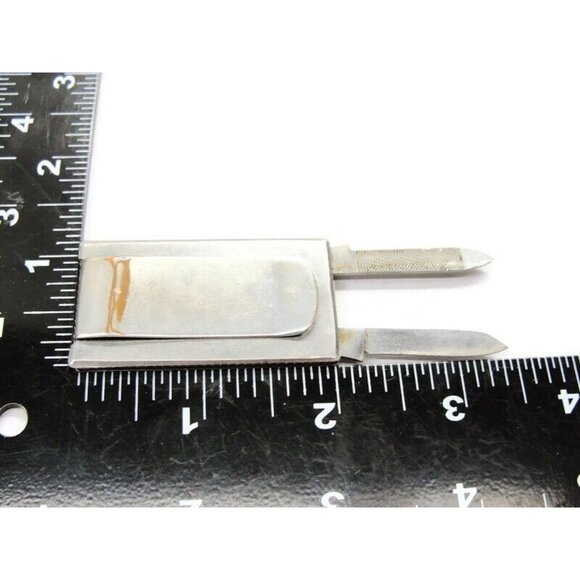 Niagara Falls New York Knife File Money Clip Stainless Steel Wallet Credit Card - Picture 7 of 9